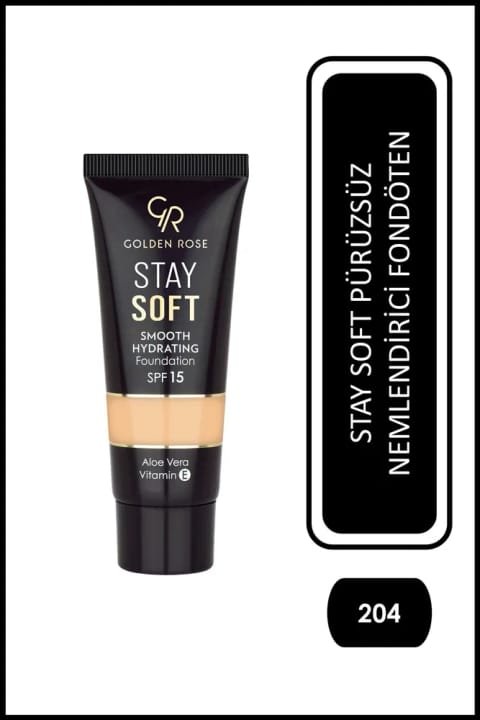 Golden Rose Stay Soft Smooth Hydrating Foundation No: 204 - کرم پودر مرطوبکننده