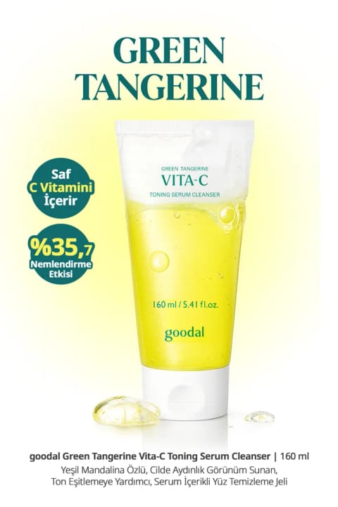 Goodal شوینده صورت با خاصیت روشنکنندگی و ماسک Green Tangerine Vita C