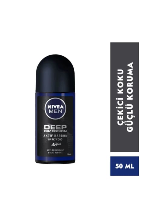 NIVEA رول‌آن مردانه Deep Dimension 50 میلی‌لیتر