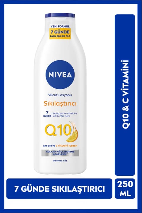 NIVEA لوسیون سفتکننده و آبرسان Q10 با ویتامین C و کلاژن