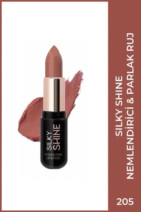 Golden Rose Silky Shine Hydrating Lipstick - رژ لب مرطوب‌کننده شماره 205