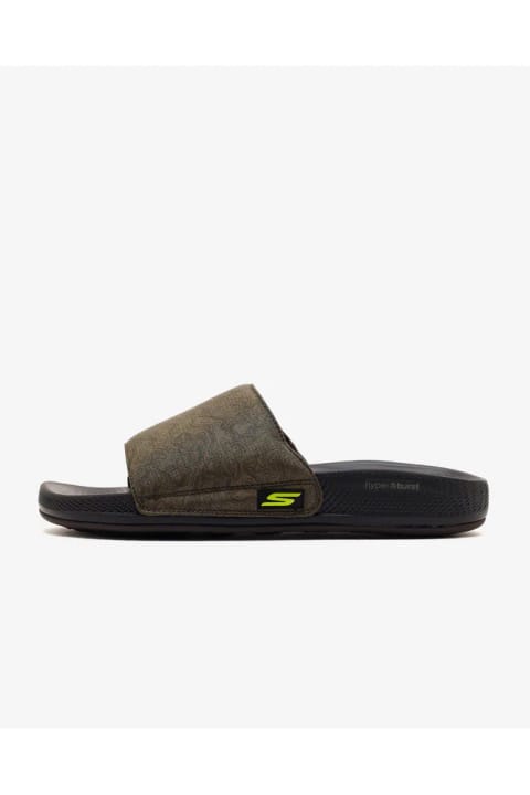 SKECHERS HYPER SLIDE دمپایی مردانه سبز نظامی 229137 OLBK