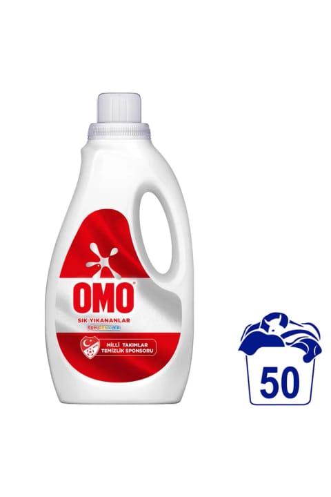 Omo Cold Power مایع لباسشویی برای لباسهای پرکاربرد، همه رنگها 2500 لیتر x1