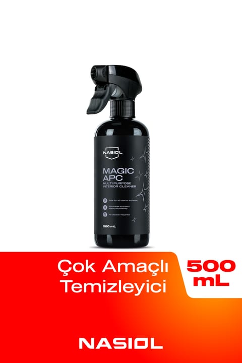 اسپری تمیزکننده همه‌کاره داخل خودرو Nasiol Magic Apc - 500ml - صندلی، تودوزی، پلاستیک