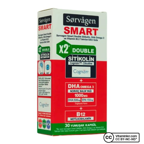 سورواجن دابل سیتیکولین DHA امگا 3 و B12 30 کپسول