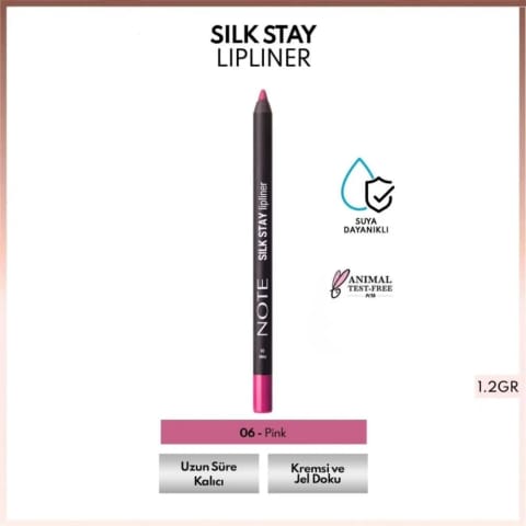 Note Silk Stay Lipliner 06 Pink