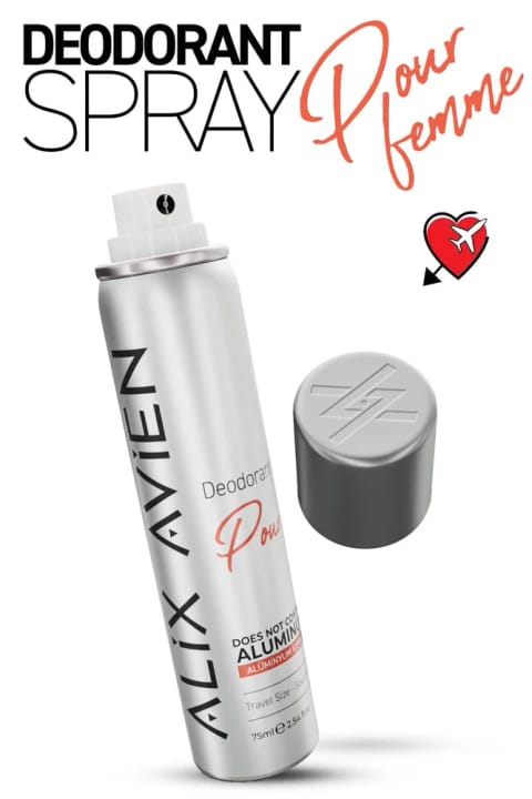 Alix Avien دئودورانت اسپری زنانه بدون آلومینیوم سایز مسافرتی ۷۵ میلی‌لیتر - Pour Femme