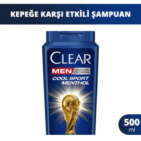 شامپو ضد شوره کلیر من Cool Sport Menthol 500 میلی‌لیتر