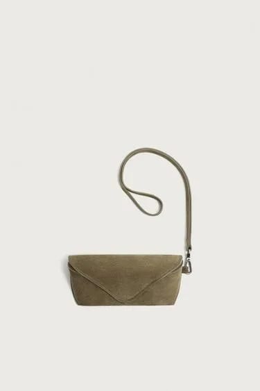 Zara کیف عینک چرمی