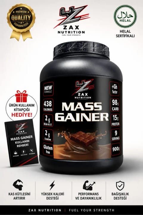 zax nutrition MASS GAINER 900 گرم شکلاتی