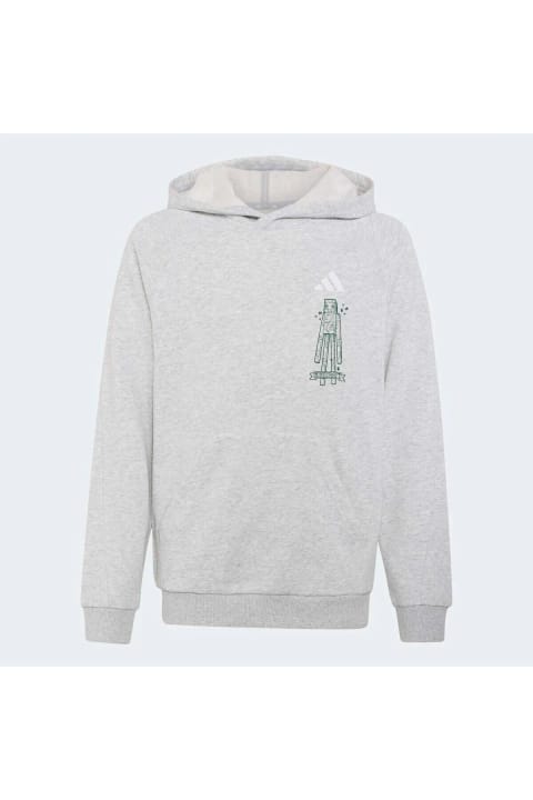 سویشرت آستین‌بلند کودکان adidas Minecraft مدل KS9031 رنگ خاکستری
