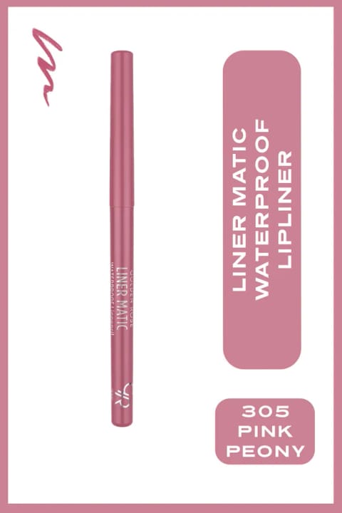 مداد لب ضدآب Golden Rose Liner Matic — 305 Pink Peony
