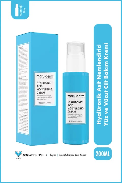 Maru.Derm کرم مرطوبکننده صورت با Hyaluronic Acid 200 ML