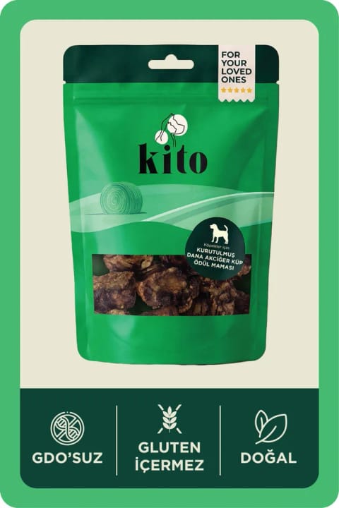 kito تشویقی مکعبی ریه گوساله برای سگ ۱۰۰٪ طبیعی، بدون Gluten، O...