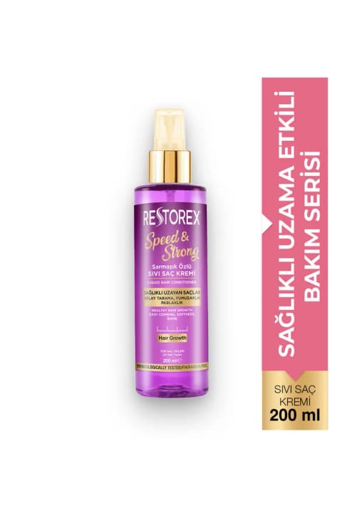 Restorex Speed Strong نرم‌کننده مایع درخشان مو 200 میلی‌لیتر - حاوی عصاره پیچک