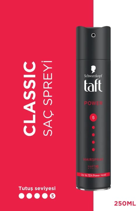 Taft Power Caffein اسپری مو شماره 5 250 میلیلیتر