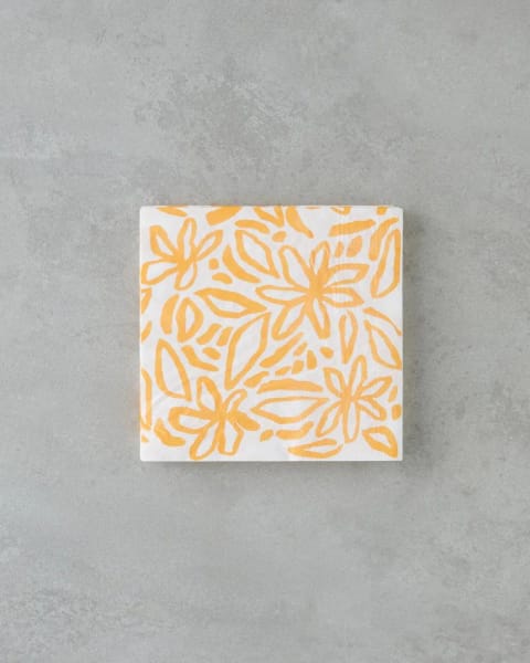 دستمال کاغذی ۲۰ عددی Orangebloom ۳۳×۳۳ سانتی‌متر زرد