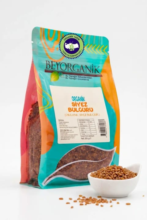 BEYORGANİK ارگانیک بلغور سییه‌ز مخصوص پلو 500 گرم (دارای آنالیز سموم و آفلاتوکسین)