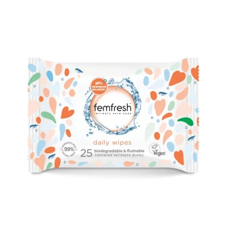 Femfresh دستمال مرطوب شستشوی ناحیه تناسلی ۲۵ عددی