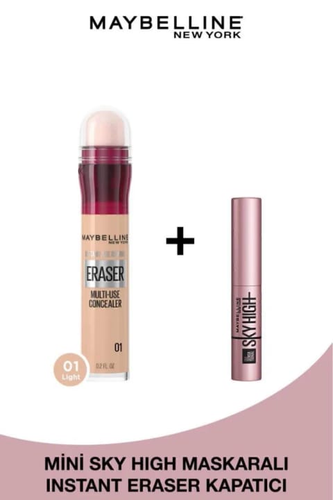 Maybelline New York Instant Anti Age Eraser کانسیلر - 01 Light و Mini Sky Hi...
