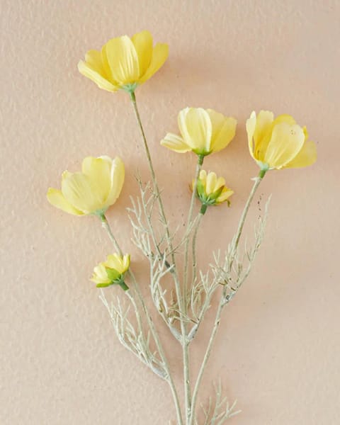 گل مصنوعی تک شاخه Daisy ۶۲ سانتی‌متری زرد