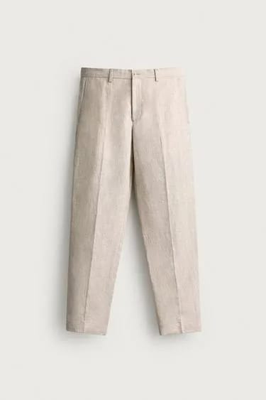 Zara شلوار کتانی 100% کتان