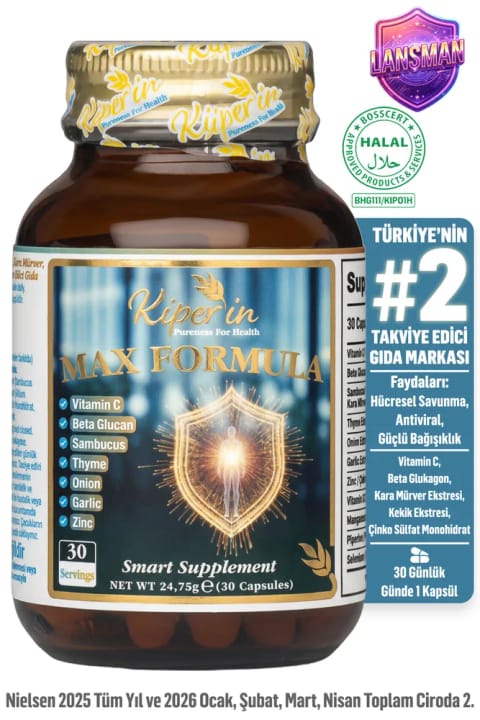 Kiperin Max Formula | ایمنی قوی | Vitamin C، Beta Glukan، انگور سیاه...