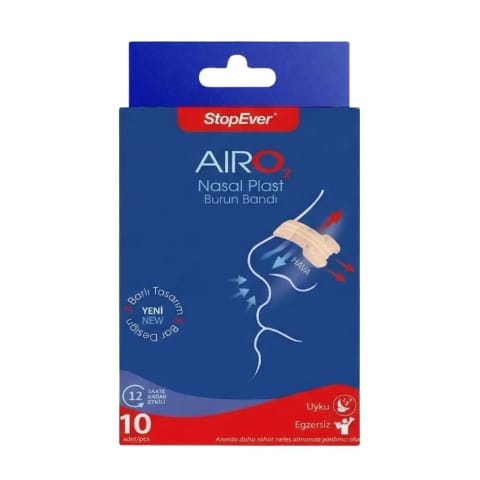 StopEver Nasal Plast بینی چسب ۱۰ عددی (سایز بزرگ)