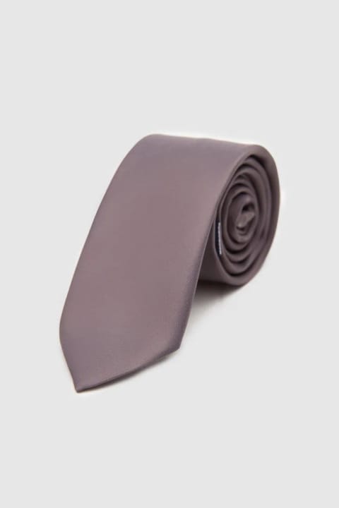 D'S Damat کراوات ساده طوسی 5.5 سانتیمتر