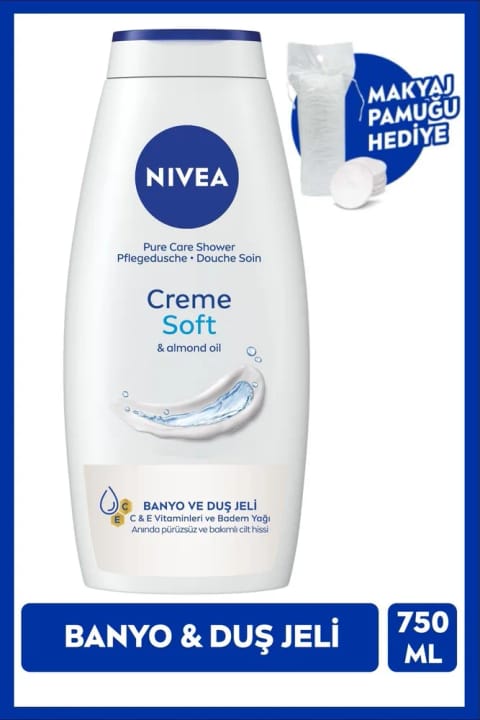 NIVEA Creme Soft شاور ژل 750ml