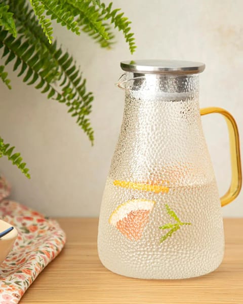 پارچ شیشه‌ای بوروسیلیکات Glow ۱۸۰۰ میلی‌لیتر شفاف