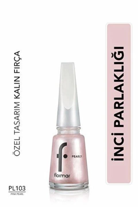 لاک ناخن مرواریدی Flormar مدل PL374 Crystal Light New