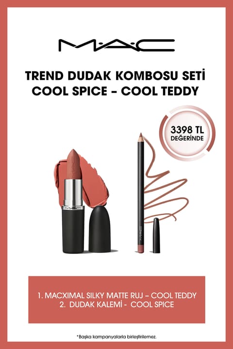 ست ترکیبی لب M.A.C Trend Cool Spice - Cool Teddy