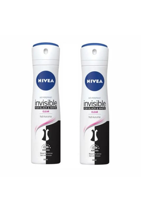 NIVEA Invisible Black & White زنانه اسپری ۱۵۰ میلی‌لیتر (۲ عددی)