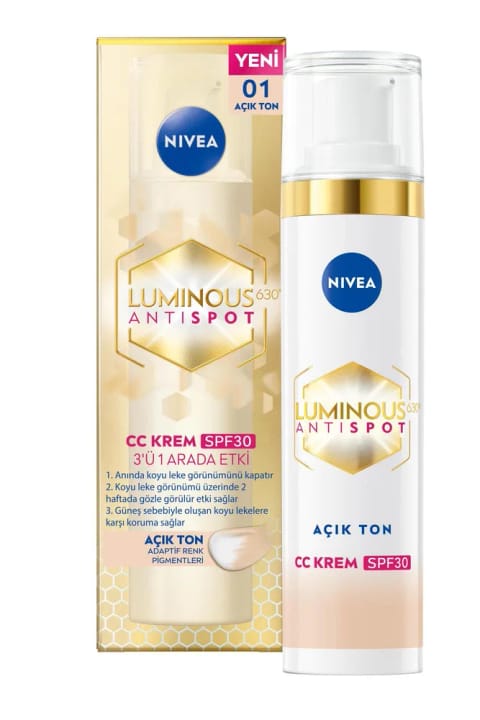 NIVEA Luminous630 ضد لک کرم CC صورت/رنگ روشن SPF 30 40 میلیلیتر