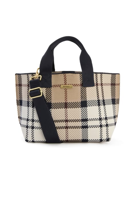 کیف دستی مینی Barbour Layla Tartan BE71 Rosewood Tartan