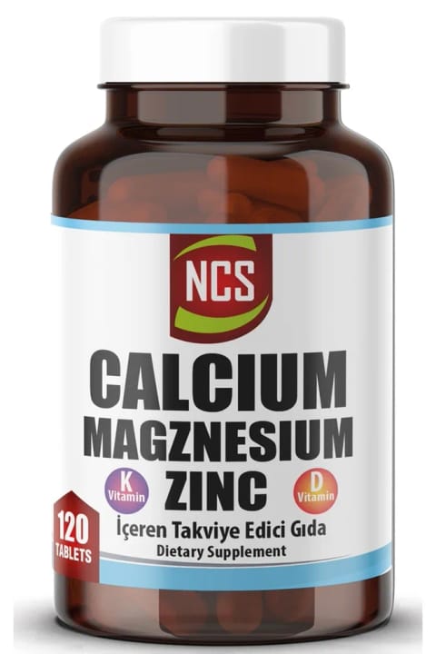 NCS کلسیم منیزیم تائورات زینک 120 قرص ویتامین D و K
