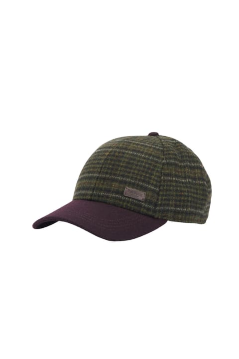 کلاه Barbour مدل Clyde BR51 Brown Olive Plaid