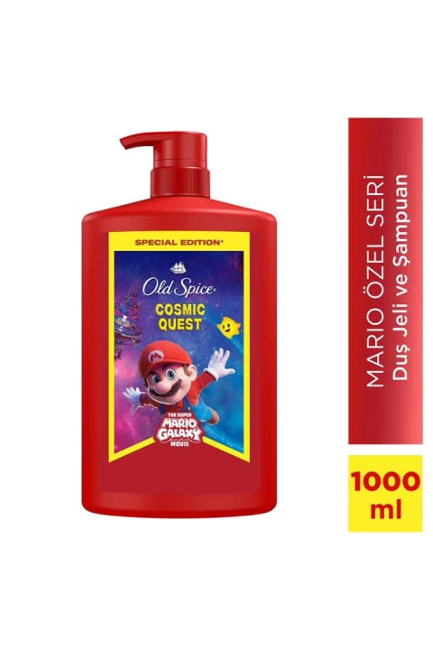 ژل دوش و شامپو ۳ در ۱ مردانه Old Spice Super Mario حجم 1000 میلی‌لیتر