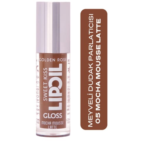 Golden Rose Sweet Kiss Lip Oil Gloss براقکننده لب شماره ۰۵ موکا موس لاته