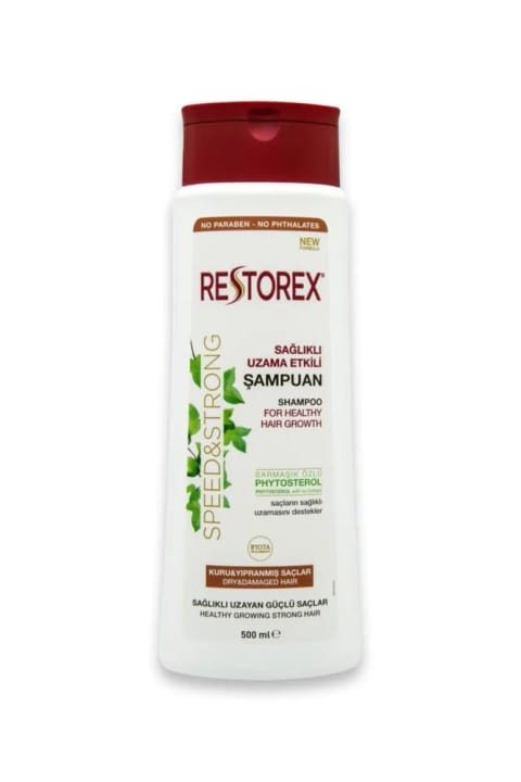 شامپو Restorex مخصوص موهای خشک و آسیبدیده ۵۰۰ میلیلیتر