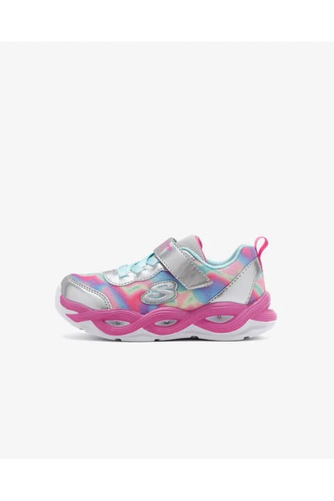 SKECHERS TWISTY GLOW - SORBET SWIRL کفش ورزشی چراغدار دختر بچه طوسی ...