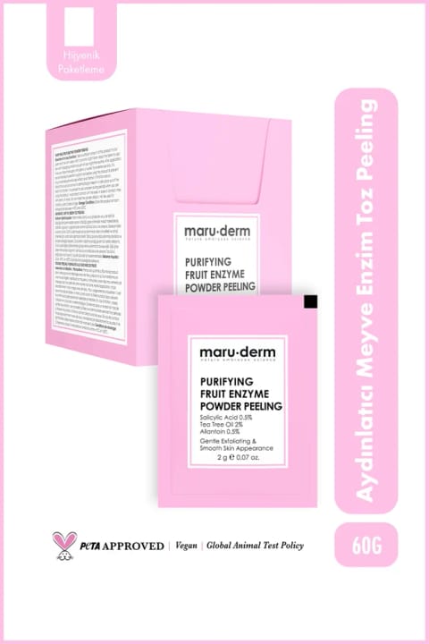 پودر لایهبردار آنزیمی میوه پاککننده Maru.Derm