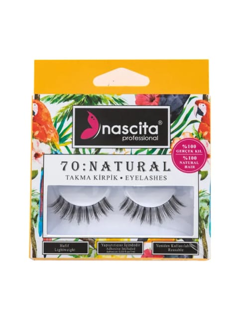 مژه مصنوعی Nascita با ظاهر طبیعی و ۱۰۰٪ موی واقعی NASEYE000070