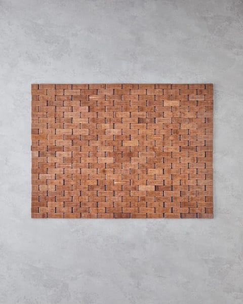تشک ضدلغزش حمام Becca 50×70 سانتی‌متر قهوه‌ای