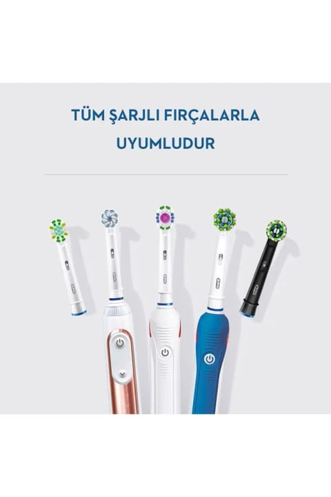 Oral-B هد یدکی پیشرفته کراس اکشن مشکی 4 عددی EB50