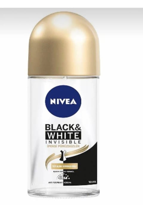 NIVEA Black&White Invisible Roll-On ابریشمی نرم
