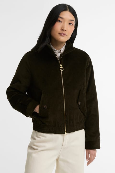 کاپشن کژوال Barbour مدل Overton رنگ Olive Shadow Classic کد OL71