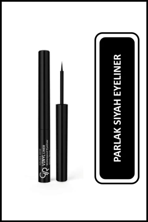 Golden Rose Vinyl Liner Waterproof Eyeliner - خط چشم مشکی براق