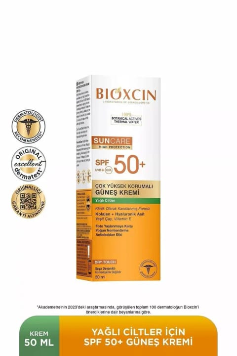 Bioxcin Sun Care کرم ضدآفتاب (مخصوص پوست چرب) SPF 50+